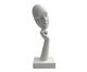 Escultura de Resina Mascara Face, Cinza | WestwingNow