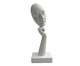 Escultura de Resina Mascara Face, Cinza | WestwingNow