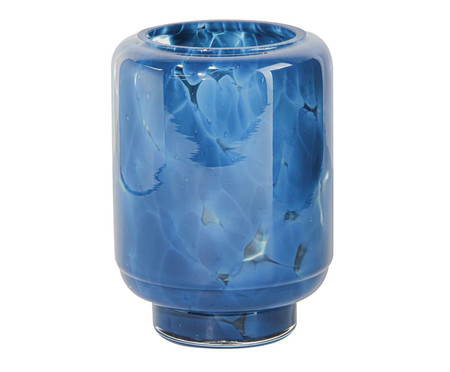 Vaso Murano Azul Marinho