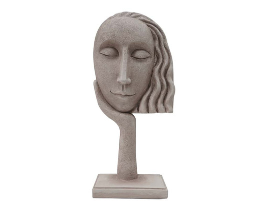 Escultura de Resina Woman, Cinza | WestwingNow