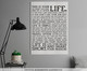 Placa de Madeira Estampada This Is Your Life, Preto, Branco | WestwingNow