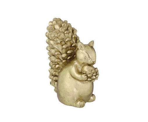 Esquilo Natalino com Noz - Dourado, gold | WestwingNow