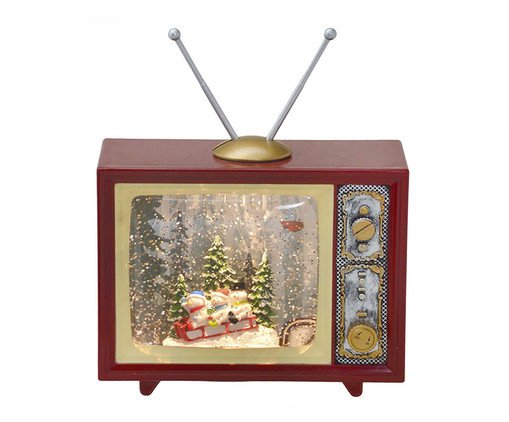 Televisão Decorativa Natalina com Luz e Movimento, multicolor | WestwingNow