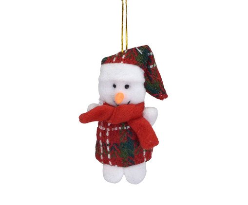 Enfeite para Árvore Boneco de Neve Agasalhado, white | WestwingNow