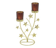 Candelabro Natalino para Duas Velas - Dourado | WestwingNow