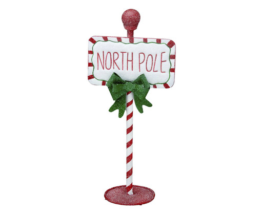 Placa Natalina North Pole, white | WestwingNow