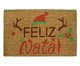 Capacho em Fibra de Coco Feliz Natal, brown | WestwingNow