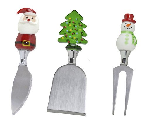 Trio de Talheres para Queijo Mini Árvore, white | WestwingNow