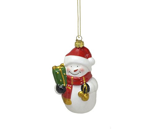 Enfeite para Árvore Boneco de Neve Feliz, white | WestwingNow
