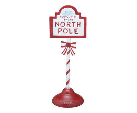 Placa Natalina Welcome to the North Pole