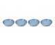 Jogo de Pratos Fundo Vancouver Chambray - 22cm, Azul | WestwingNow