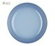 Jogo de Pratos Fundo Vancouver Chambray - 22cm, Azul | WestwingNow