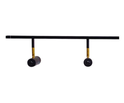 Trilho de Teto Amaya com 2 Spots Preto, black | WestwingNow