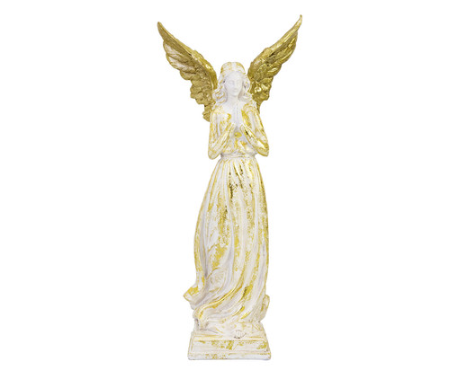 Anja Decorativa Braco e Dourado Antique em Resina, white | WestwingNow