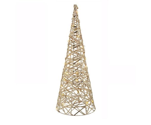 Árvore Natalina com Luz Dourado, gold | WestwingNow