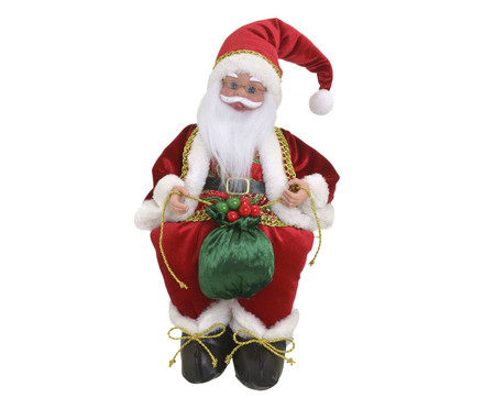 Papai Noel Decorativo Musical Branco IV