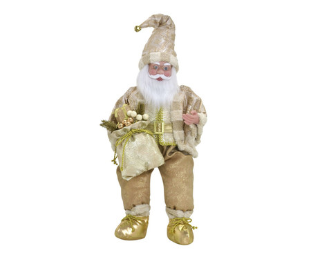 Papai Noel Decorativo Musical Branco I