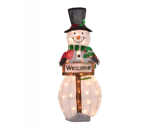 Boneco de Neve com Luz Bivolt Branco, white | WestwingNow