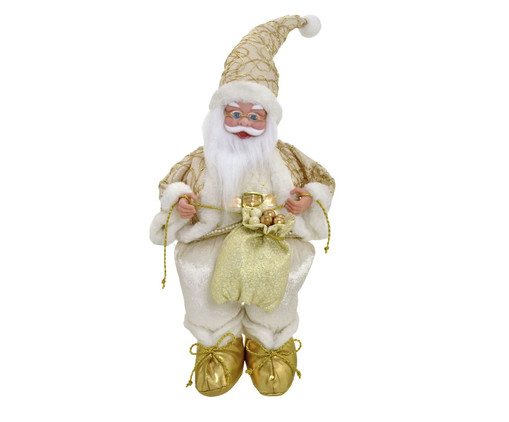 Papai Noel Decorativo Musical Branco II, white | WestwingNow