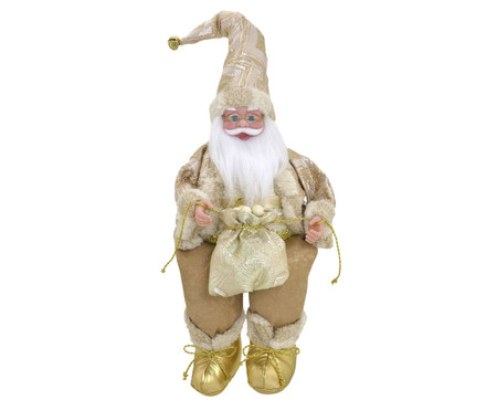 Papai Noel Decorativo Musical Branco I