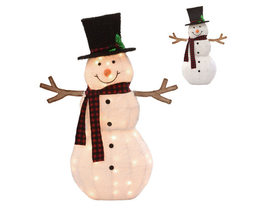 Boneco de Neve com Luz Bivolt Branco, white | WestwingNow