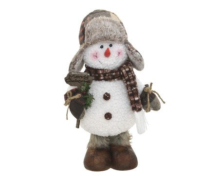 Boneco de Neve Decorativo Bege | Westwing