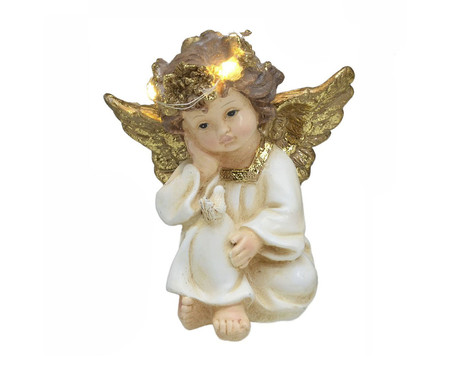 Anjo Decorativo com Luz Branco