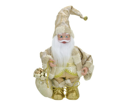 Papai Noel Decorativo Musical Branco I