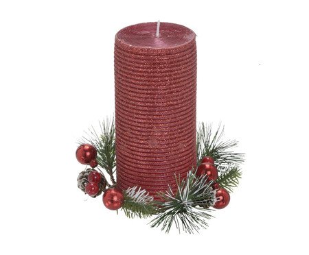 Candelabro Natalino Decorado Marrom | Westwing