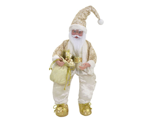 Papai Noel Decorativo Musical Branco II, white | WestwingNow