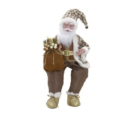 Papai Noel Decorativo Musical Branco III | Westwing