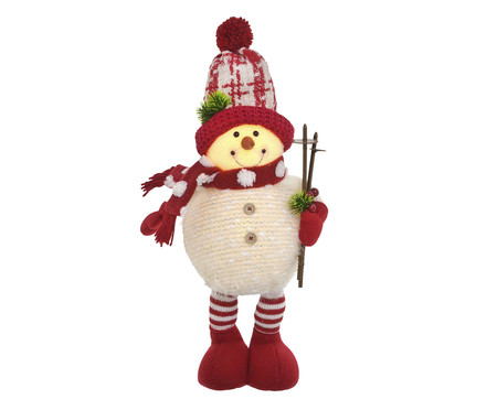 Boneco de Neve com Luz Branco