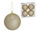 4 Bolas Natal Decorada Bronze II, Bronze | WestwingNow