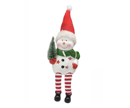 Boneco de Neve Decor com Luz Branco