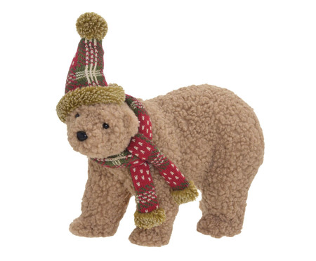 Urso Natalino Decorativo Marrom