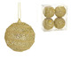 4 Bolas Natal Decorada Dourado V, gold | WestwingNow