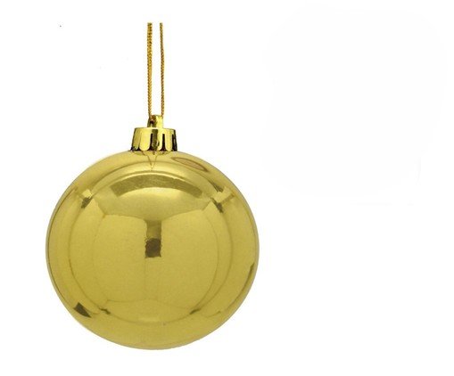 Bola Natalina Dourado II - 12 cm, gold | WestwingNow