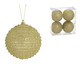 4 Bolas Natal Decorada Dourado II, gold | WestwingNow