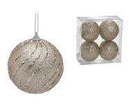 4 Bolas Natal Decorada Bronze I | WestwingNow