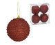 4 Bolas Natal Decorada Vermelho III, red | WestwingNow