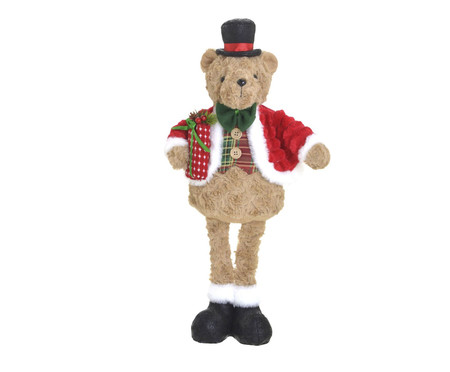 Urso Natalino Decorativo Marrom