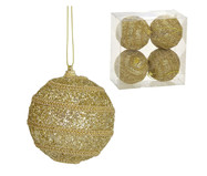 4 Bolas Natal Decorada Dourado III | WestwingNow