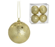 4 Bolas Natal Decorada Dourado V | WestwingNow