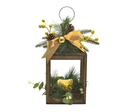 Lanterna Natalina com Luz Dourado | Westwing