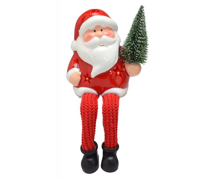 Papai Noel Decorativo com Luz Branco