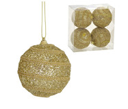 4 Bolas Natal Decorada Dourado IV | WestwingNow