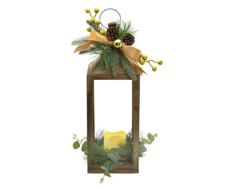 Lanterna Natalina com Luz Dourado | Westwing