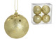 4 Bolas Natal Decorada Dourado, gold | WestwingNow