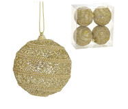 4 Bolas Natal Decorada Dourado II | WestwingNow