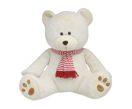 Urso Natalino Decorativo Bege